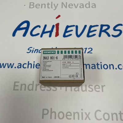 SIEMENS 3NA3801-6 high-reliability low-voltage HRC (High Rupturing Capacity) fuse link