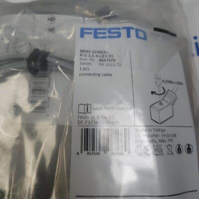 Festo NEBV-Z4WA2L-R-E-2 솔레노이드 밸브 연결 케이블