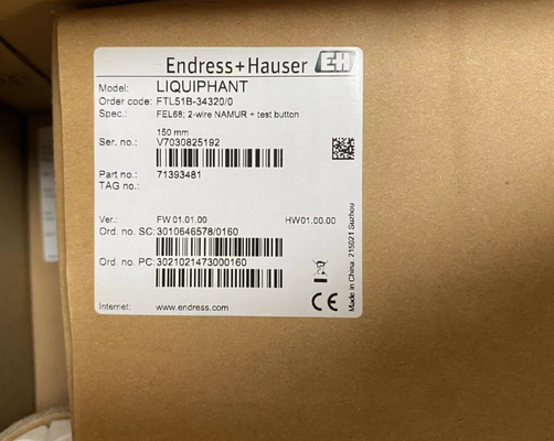 E+H FTL51B-3M7P5/0 Liquiphant 소리굽쇠 레벨 스위치
