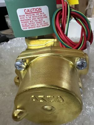 8344G074 110V 에머슨 ASCO 소레노이드 밸브 4 차원 1/2 "NPT 단일 소레노이드 구리체
