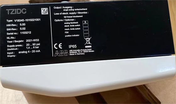 V18345-1010221001 ABB 밸브 포지셔너 TZIDC 전기 공기 V18345