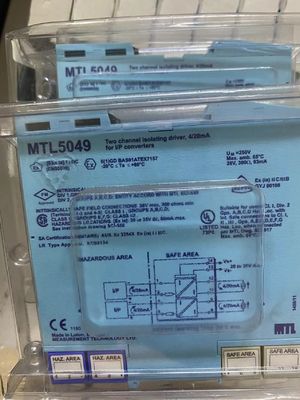 MTL5049 Eaton 2 채널 제너 장벽 격리 드라이버 입력 전류 출력 ATEX 4 ~ 20mA