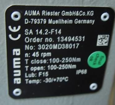 SAR 14.2-F14 AUMA SAR 07.2 SAR 14.6 AUMA 액추에터 부품