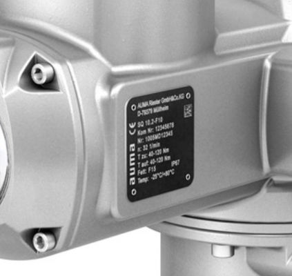AUMA SQ 10.2-F10 부분 회전 액추에이터와 마틱 액추에이터 제어 AM 01.1