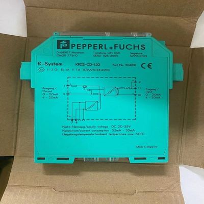 KFD2-CD-1.32 PEPPERL FUCHS 격리된 장벽 전류 드라이버 1 채널 신호 컨디셔너