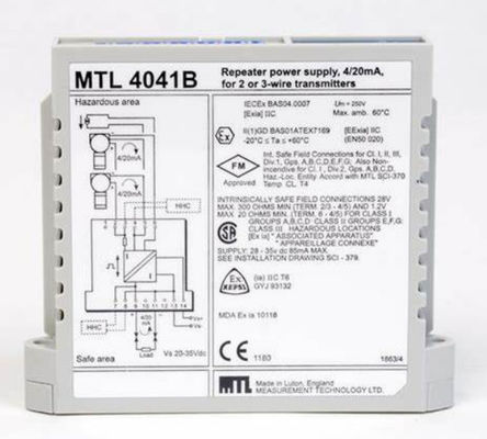 MTL4041B MTL 기기 반복기 전원 공급 채널 번호 1