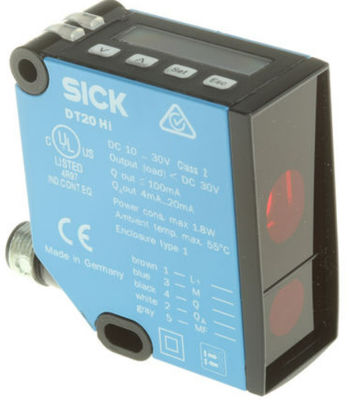 SICK 레이저 거리 센서 DT20 Hi DT20-P244B 24.3 mm x 72.4 mm x 54.1 mm
