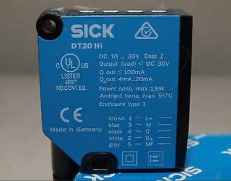 SICK 레이저 거리 센서 DT20 Hi DT20-P244B 24.3 mm x 72.4 mm x 54.1 mm