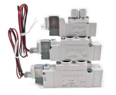 SMC SY5120-5G-01 밸브, Sol, SY5000 SOL/VALVE, RUBBER SEAL 등급 전압 24 VDC