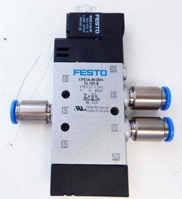 Festo CPE14-M1BH-5L-QS-8 자석 밸브 사용하지 않음/전기 작동 장치가 있는 OVP