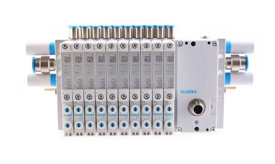 플러그 또는 필드버스 연결이 가능한 Festo 밸브 조류 VTUG VTUG-14-VRPT-B1T-Q12B-UB-Q6SU-24K+TTSC
