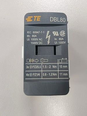 TE 커넥티비티 / 엔트레렉 DBL80 전력 분배 블록 선형성 오류 0.1% 전환 주파수 ≤ 10 Hz 산업 표준