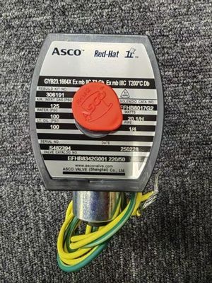Asco EVMF8316G382V RedHat 산업용 저전력 전자기 밸브