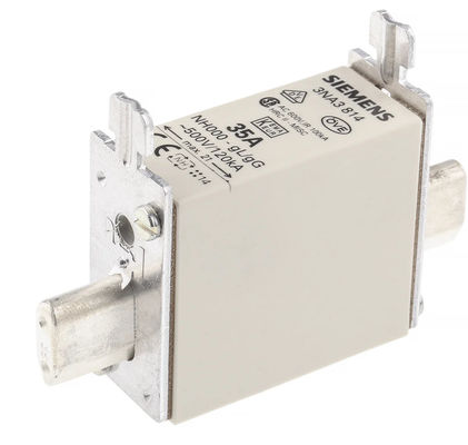 Siemens 3NA3814-6 저압 HRC 퓨즈 엘리먼트 (측정 범위 30 bar 및 작동 중 타원형 플랜지)