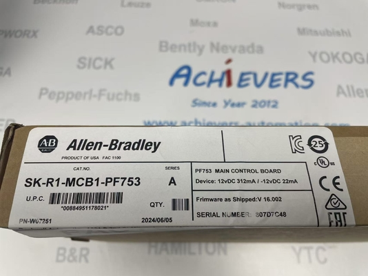 Allen-Bradley SK-R1-MCB1-PF753 예비 부품은 메인 제어 보드 예비 부품입니다.