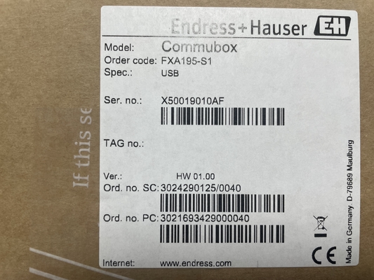 Endress Hauser Commubox FXA195-S1 USB/HART 모뎀