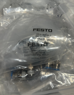 Festo 일방 흐름 조절 밸브 GRLA-1/8-QS-6-D