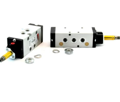 Camozzi 458-015-22 고 신뢰성 4 시리즈 5/2 차원 소레노이드 밸브