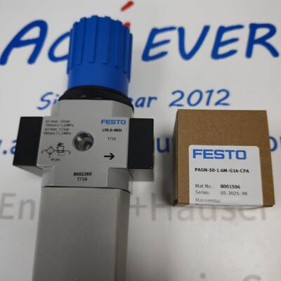 Festo PAGN-50-1.6M-G14-CPA EN 837-1 플랜지 패널 장착 압도 측정기