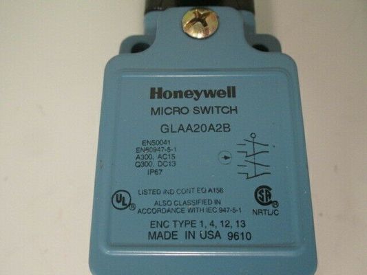 하니웰 GLAA20A2B 스냅 액션 제한 스위치 사이드 로터리 10A 600 VAC 250 VDC 진크 GLA 시리즈